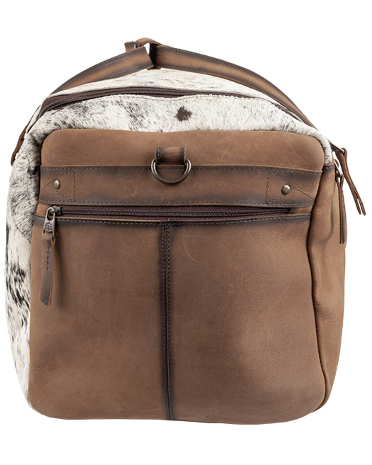 Image #6 - STS Ranchwear by Carroll Rustler Cowhide Duffle Bag, Brown, hi-res