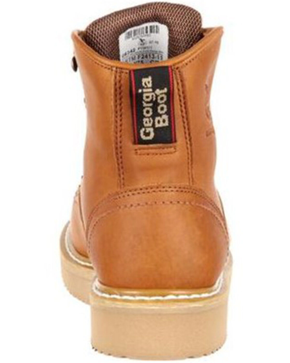 Image #5 - Georgia Boot Men's 6" Barracuda Gold Wedge Work Boots - Soft Toe, Gold, hi-res