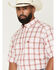 Image #2 - Ariat Men's Pro Series Tilly Plaid Print Short Sleeve Button-Down Western Shirt, Pink, hi-res