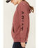 Image #3 - Ariat Women's Rebar Logo Hoodie, Red, hi-res