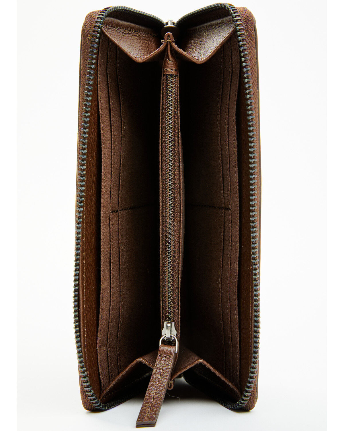 Image #2 - Idyllwind Women's Lenora Painted Longhorn Tooled Leather Wallet, Brown, hi-res