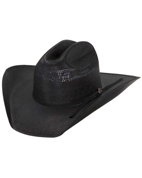 Justin Men's 20X Cutter Black Straw Cowboy Hat, Black, hi-res