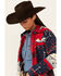 Image #2 - Outback Trading Co Women's Bandana Print Long Sleeve Haley Big Shirt , Red, hi-res