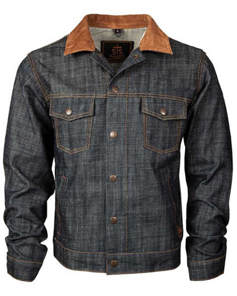 STS Ranchwear By Carroll Men's Caffrey Denim Jacket, Dark Wash, hi-res