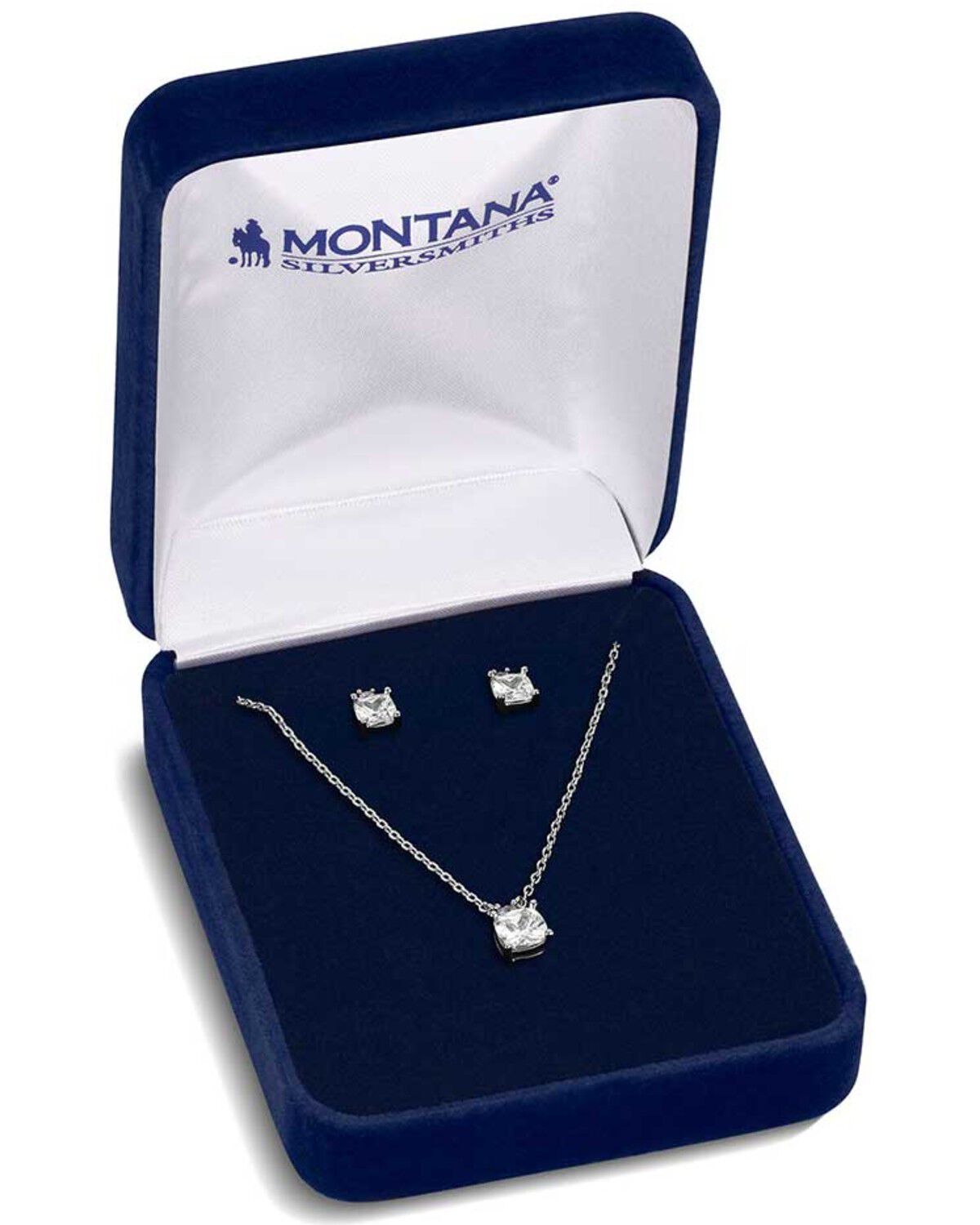 Image #3 - Montana Silversmiths Women's Clean Cut Jewelry Set - 2 Piece, Silver, hi-res