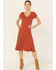Image #4 - HYFVE Women's Knit Button-Front Fit & Flare Midi Dress, Beige/khaki, hi-res