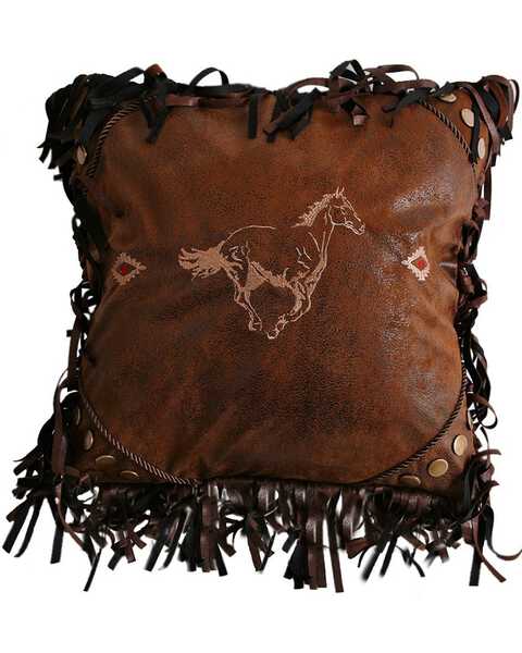 Carstens Embroidered Horse Pillow, Multi, hi-res