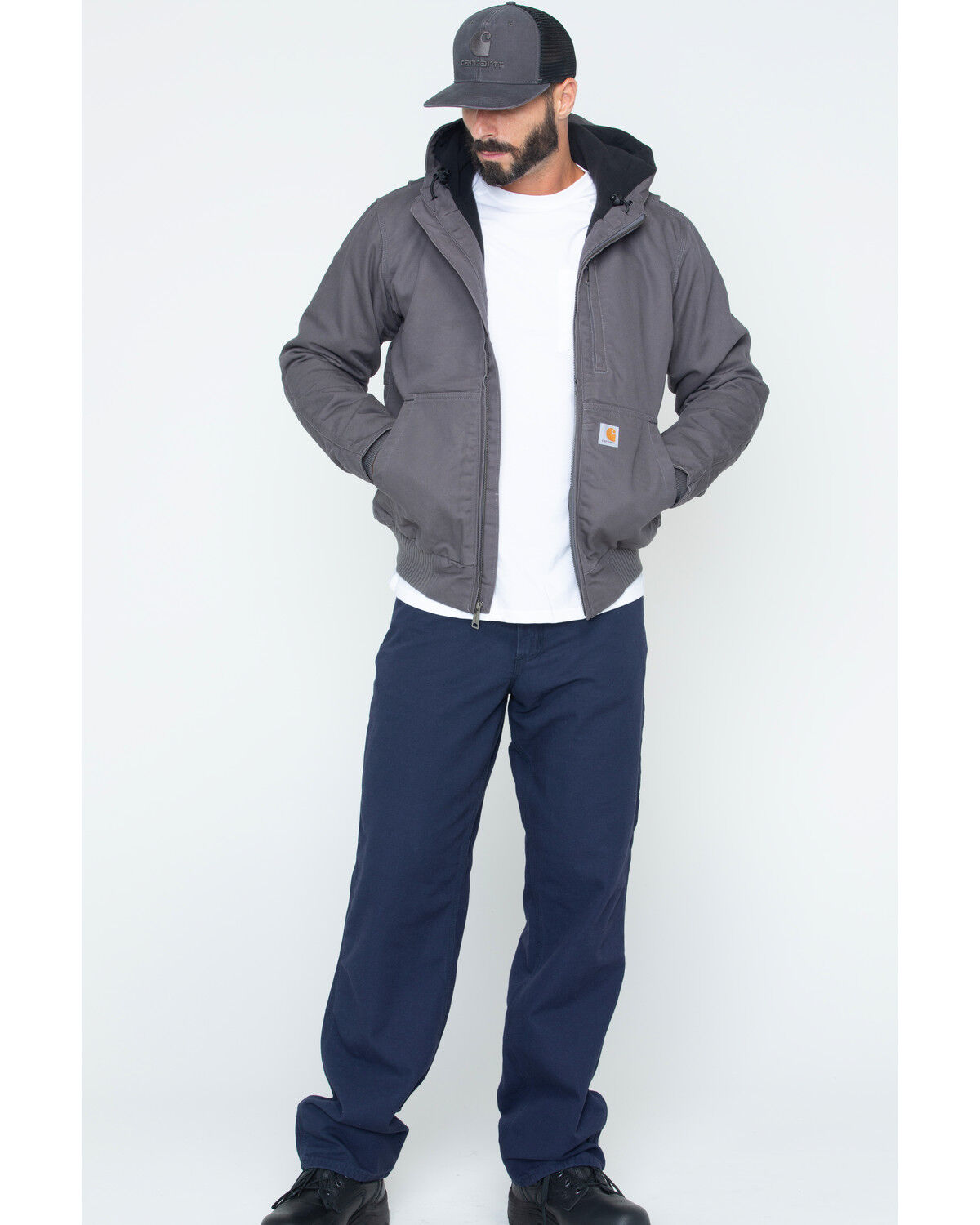 Image #6 - Carhartt Men's Full Swing Armstrong Active Work Jacket, Charcoal, hi-res