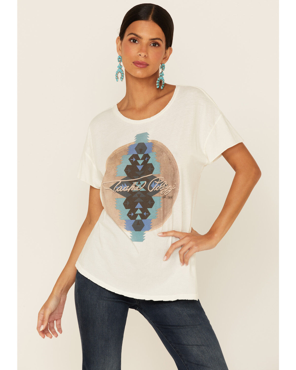 Image #1 - Tasha Polizzi Women's Heritage Graphic Short Sleeve Tee, Ivory, hi-res