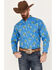 Image #1 - Ariat Men's Logan Classic Fit Western Shirt, Dark Blue, hi-res