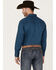 Image #4 - Wrangler Men's Silver Edition Geo Print Long Sleeve Snap Western Shirt, Blue, hi-res