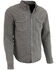 Image #1 - Milwaukee Performance Men's Aramid Reinforced Denim Biker Shirt - Big & Tall, Grey, hi-res