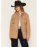 Image #1 - Ariat Women's Western Canvas Concealed Carry Chore Jacket, Beige, hi-res