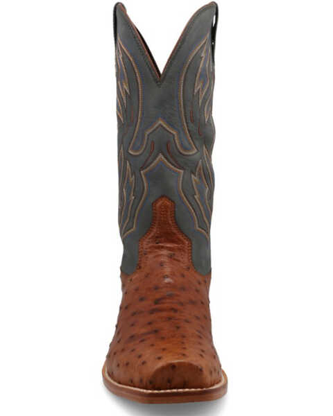 Image #4 - Twisted X Men's 13" Exotic Full Quill Ostrich Western Boots - Square Toe, Grey, hi-res