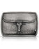 Montana Silversmiths Men's River Rock Cascade Longhorn Buckle, Silver, hi-res