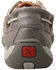 Image #4 - Twisted X Women's Tooled Boat Shoes - Moc Toe, Grey, hi-res