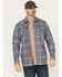 Image #1 - Ariat Men's FR Wilshire Plaid Print Long Sleeve Snap Work Shirt, Green, hi-res