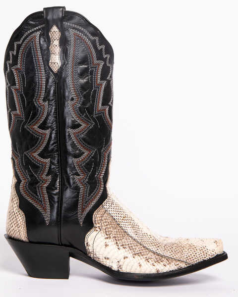 Image #3 - Dan Post Women's Natural Water Snake Triad Cowgirl Boots - Snip Toe , , hi-res
