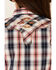 Image #3 - Ariat Girls' Dynamic Plaid Print Southwestern Yoke Long Sleeve Western Shirt, Multi, hi-res