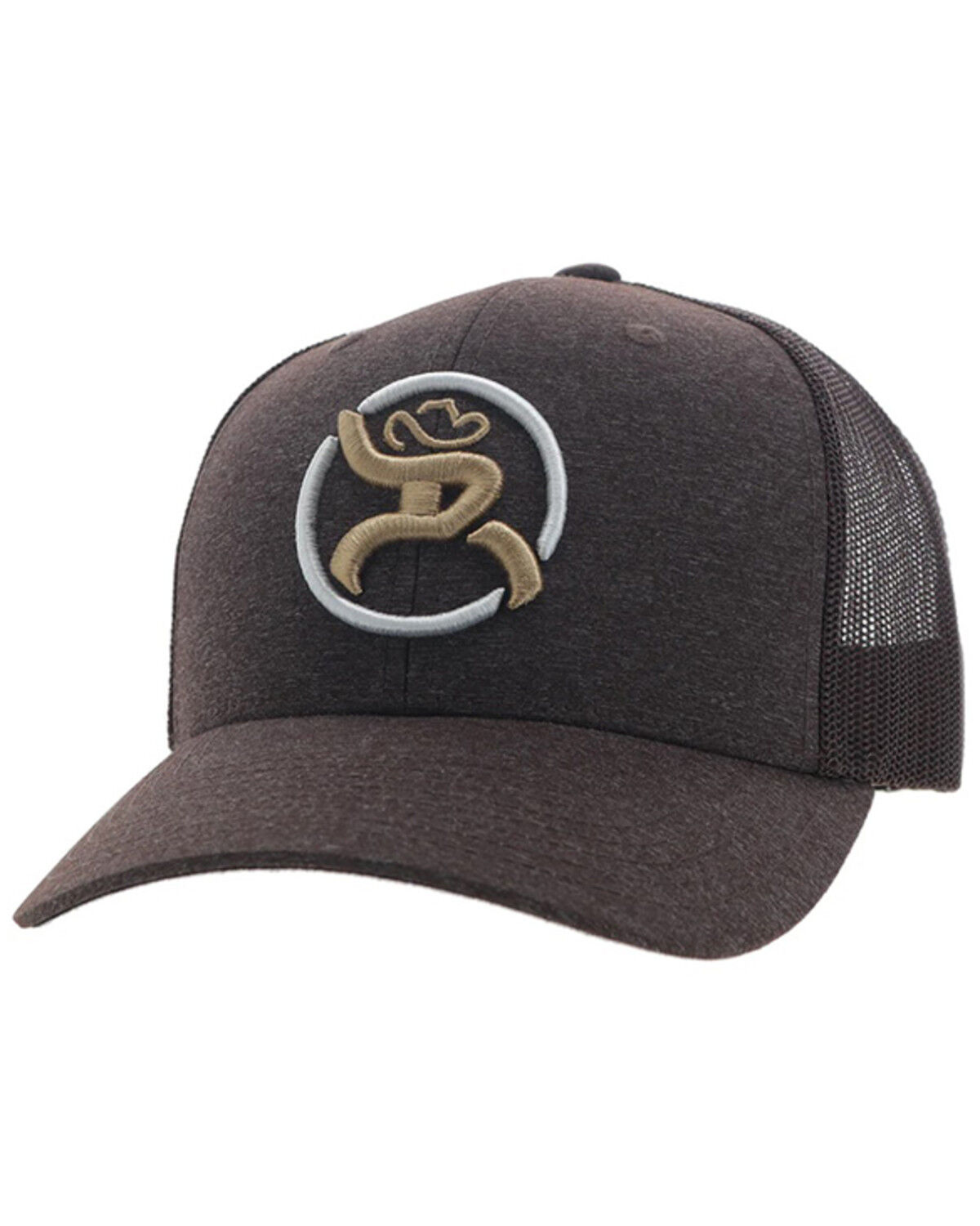 Image #1 - Hooey Men's Strap Logo Trucker Cap, Brown, hi-res