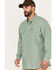 Image #2 - Wrangler Men's Performance Long Sleeve Button-Down Shirt, Sage, hi-res