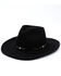 Cody James Men's Wool Felt Pinch Crease Western Hat, Black, hi-res