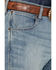 Image #2 - Wrangler Retro Men’s Jacksboro Light Wash Slim Straight Stretch Denim Jeans, Indigo, hi-res