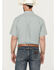 Image #4 - Cinch Men's Plaid Print Short Sleeve Button-Down Western Shirt, Green, hi-res
