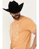 Image #2 - George Strait by Wrangler Men's God Bless Texas Short Sleeve Graphic T-Shirt, Gold, hi-res