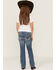 Image #3 - Wrangler Girls' Dakota Star Pocket Medium Wash Bootcut Jeans, Blue, hi-res
