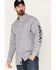 Image #1 - Ariat Men's FR Amato Long Sleeve Button Down Work Shirt, Lavender, hi-res