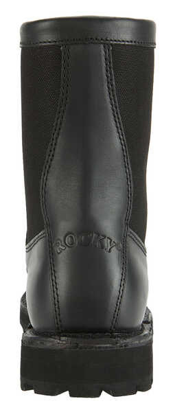 Image #7 - Rocky Men's Portland Waterproof Lace-To-Toe Duty Boots - Round Toe, Black, hi-res