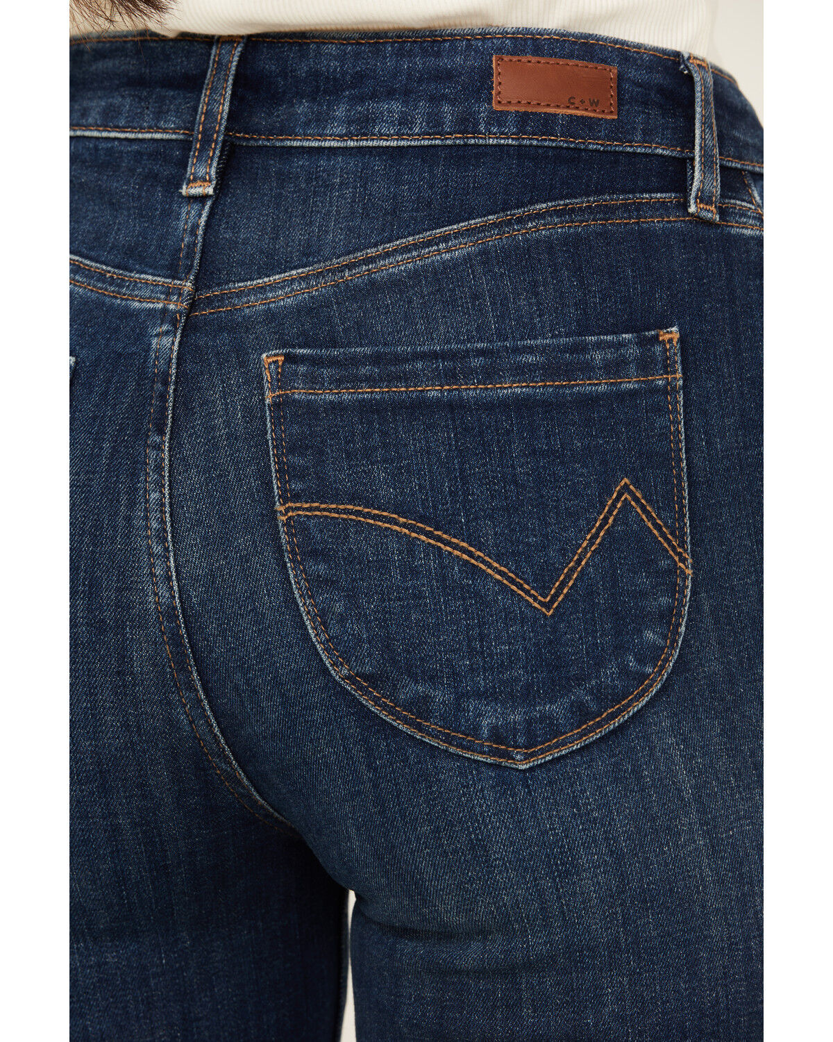 Image #4 - Cleo & Wolf Women's Alpine High Rise Bootcut Stretch Jeans, Dark Wash, hi-res