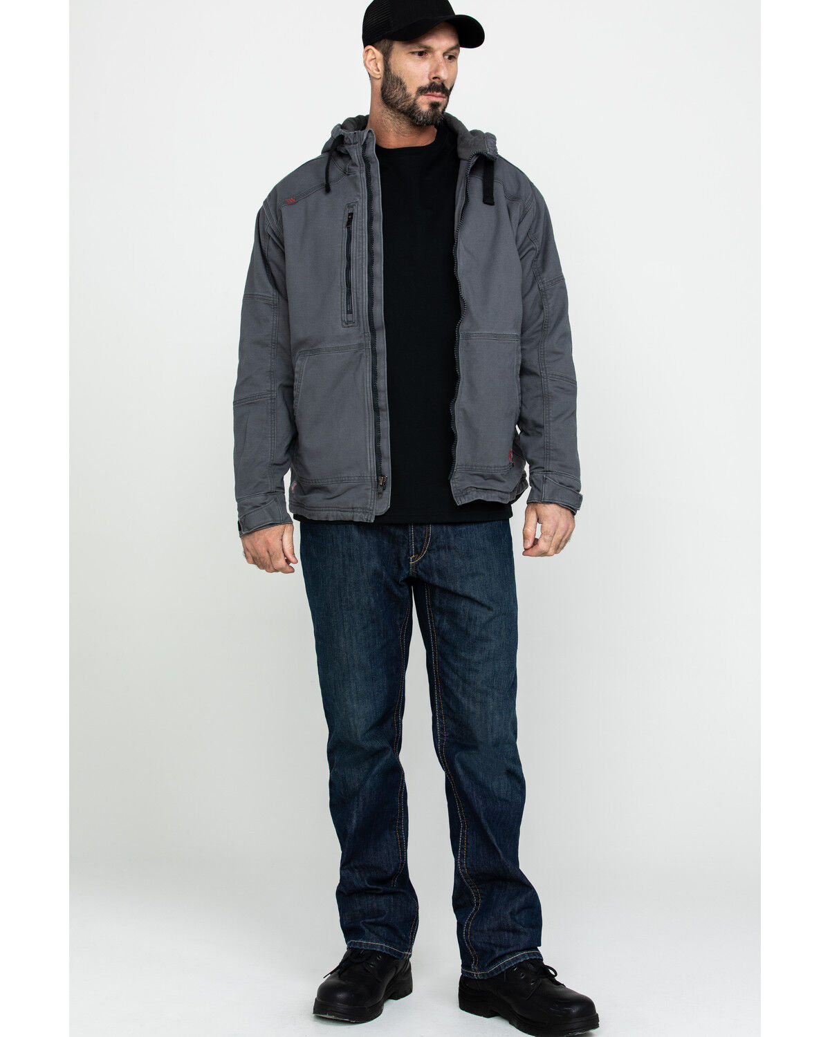 Image #6 - Ariat Men's FR Duralight Stretch Canvas Work Jacket - Tall, , hi-res