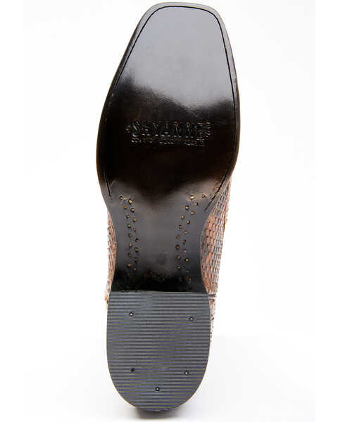 Image #7 - Shyanne Women's Geneva Exotic Snake Skin Western Boots - Square Toe, Tan, hi-res