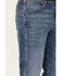 Image #2 - Wrangler Men's 88MWZ Retro Sawdust Medium Wash Slim Straight Denim Jeans - Tall, Dark Medium Wash, hi-res