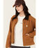 Image #2 - Carhartt Women's Rugged Flex® Loose Fit Canvas Detroit Jacket, Tan, hi-res