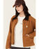 Image #2 - Carhartt Women's Rugged Flex Loose Fit Canvas Detroit Jacket , Tan, hi-res