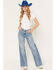 Image #1 - 7 For All Mankind Women's Love Soul Lotta Twisted Seam High Rise Stretch Trouser Jeans, Light Wash, hi-res