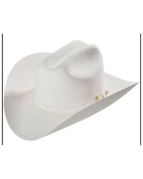 Larry Mahan Men's White 6X Western Wool Felt Hat , White, hi-res