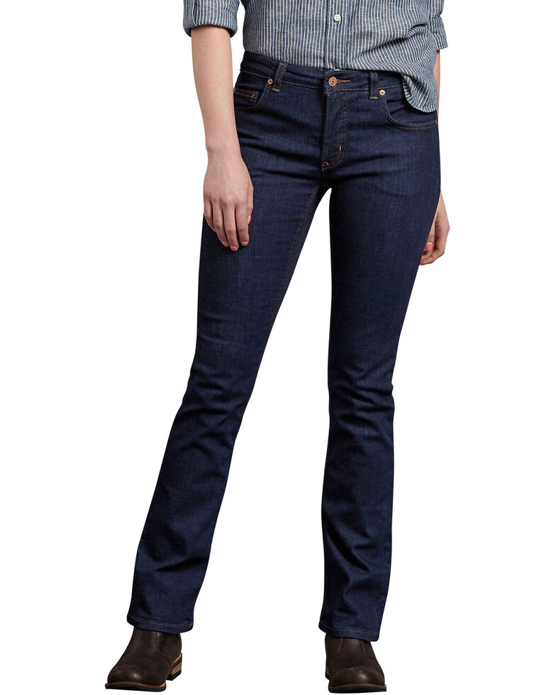 Dickies Women's Perfect Shape Denim Bootcut Jeans, Indigo, hi-res