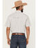Image #4 - Cinch Men's Plaid Print Short Sleeve Button-Down Performance Stretch Western Shirt, White, hi-res