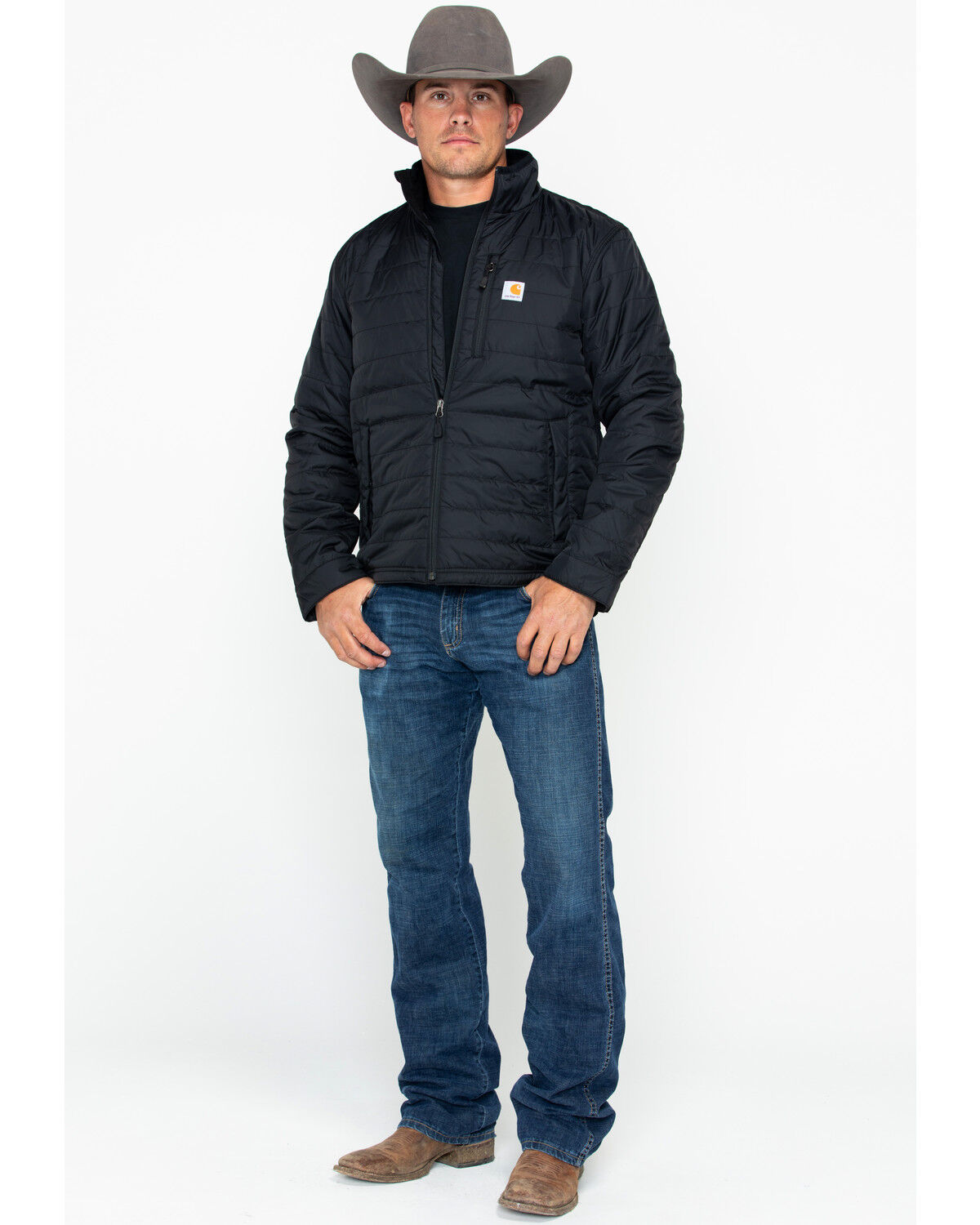 Image #7 - Carhartt Men's Gilliam Work Jacket, Black, hi-res