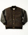 Image #1 - Cody James Toddler Boys' Brighton Varsity Jacket, Brown, hi-res