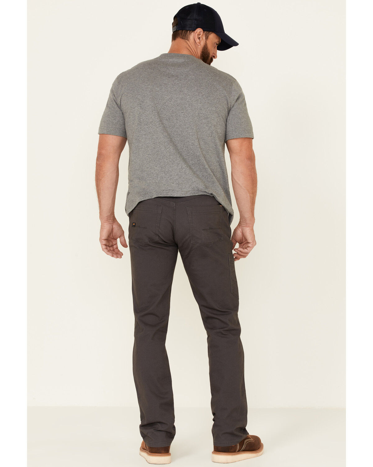 Image #2 - Ariat Men's Rebar M7 Durastretch Made Tough Straight Leg Work Pants, Grey, hi-res