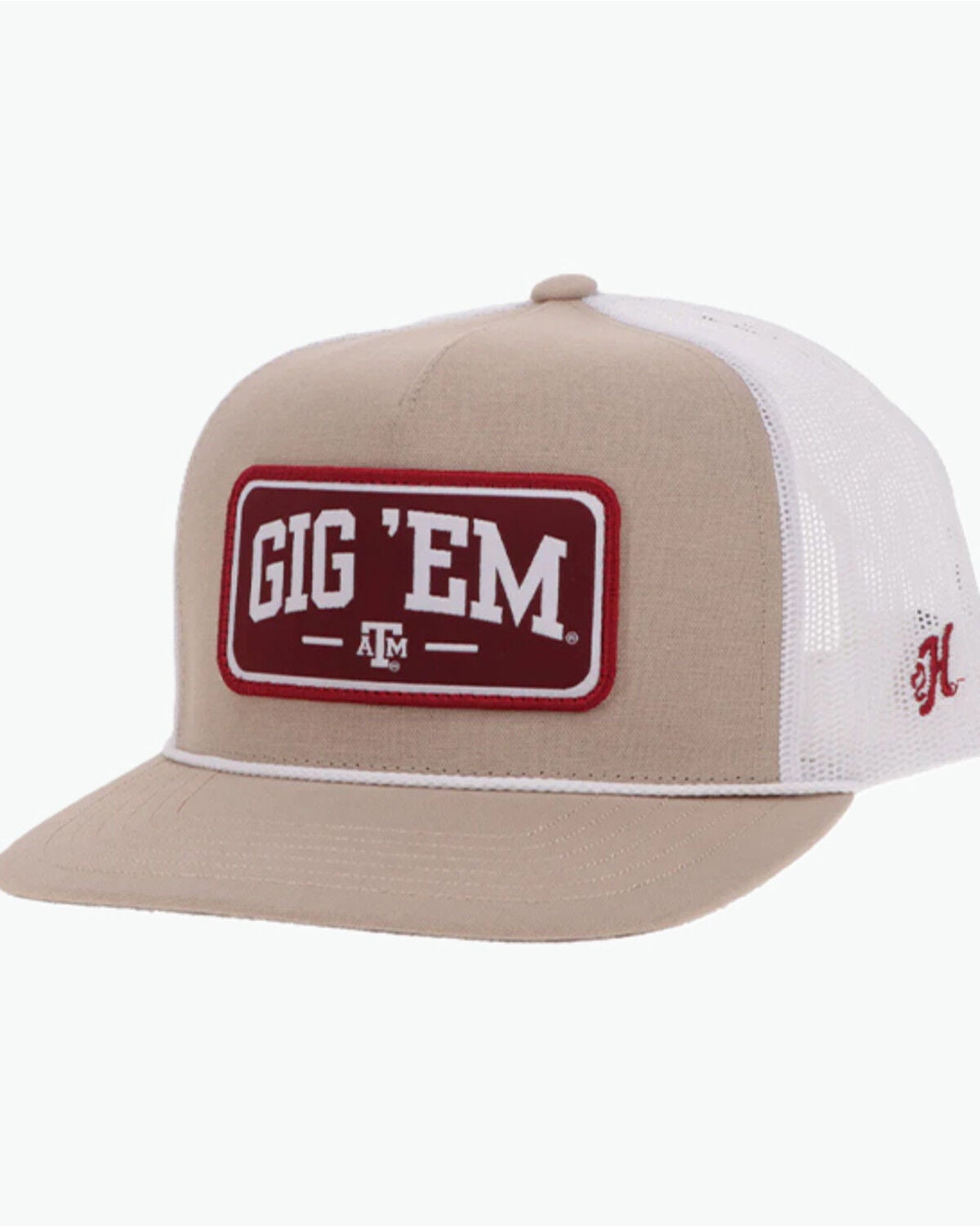 Image #1 - Hooey Men's Texas A&M Trucker Cap, White, hi-res