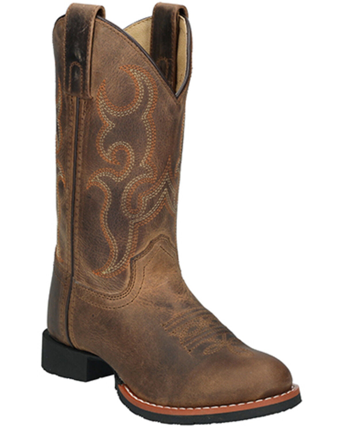 Image #1 - Smoky Mountain Little Boys' Showdown Western Boots - Round Toe, Brown, hi-res