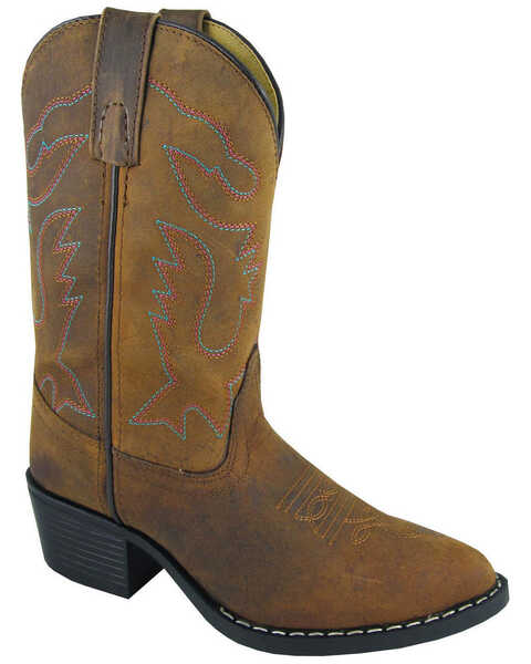 Image #1 - Smoky Mountain Girls' Dakota Western Boots - Round Toe, , hi-res