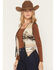 Image #3 - Fornia Women's Border Print Whip Stitch Tapestry Vest, Natural, hi-res