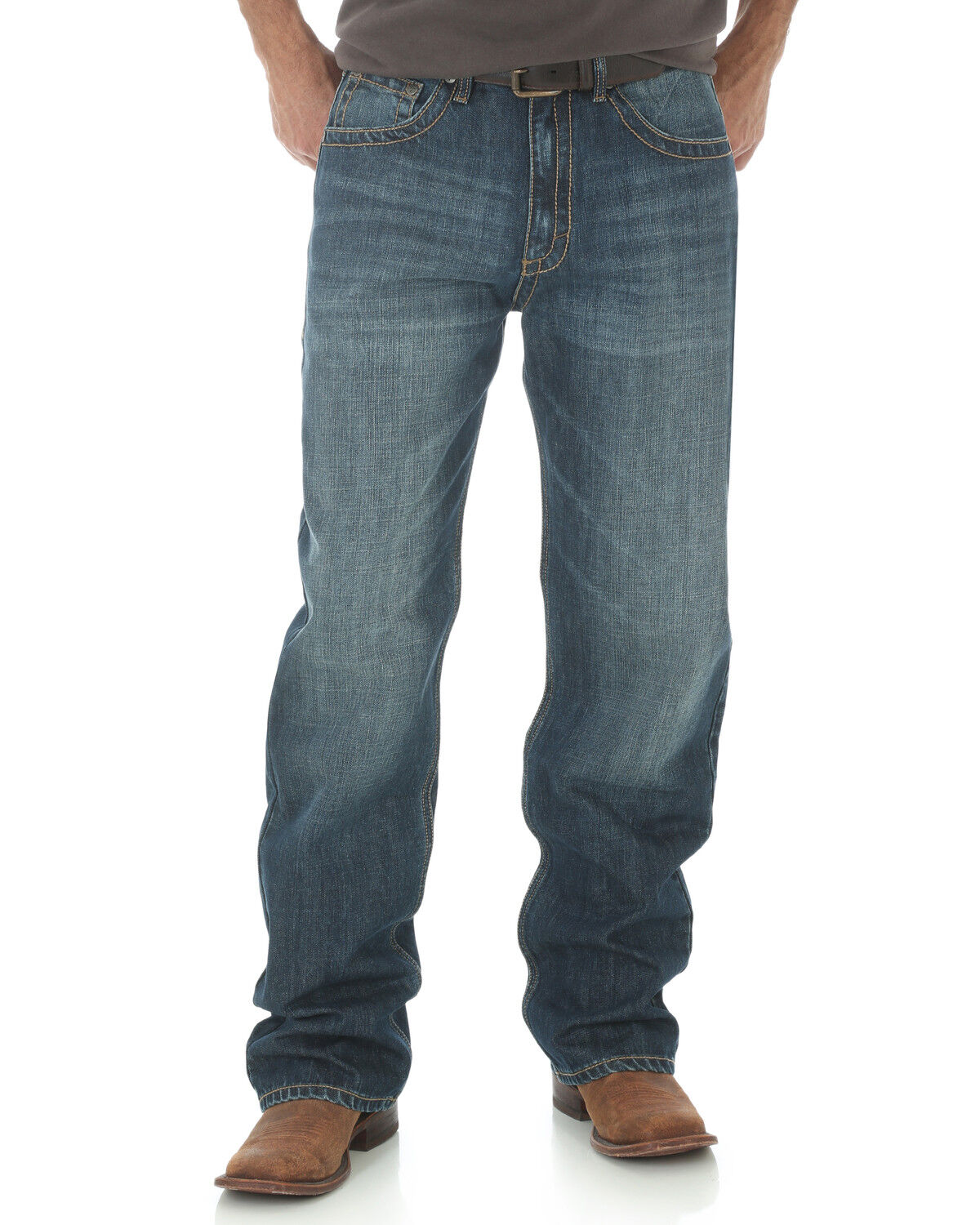 Image #5 - Wrangler 20X Men's No.33 Extreme Relaxed Fit Straight Jeans, Indigo, hi-res